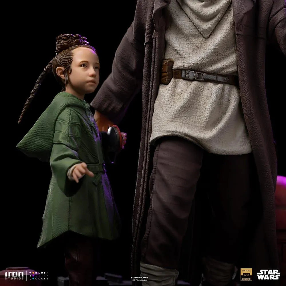 IRO52748 Star Wars - Obi-Wan & Young Leia DLX 1:10 Statue - Iron Studios - Titan Pop Culture