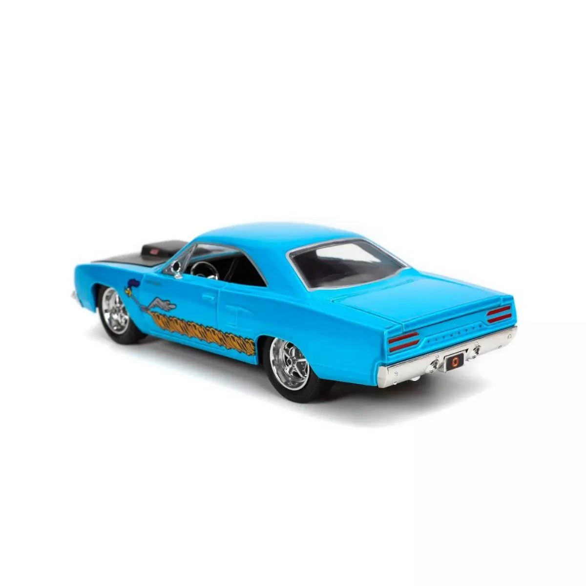 JAD32038 Looney Tunes - Plymouth Road Runner 1970 with Wile E Coyote 1:24 Scale Hollywood Ride - Jada Toys - Titan Pop Culture