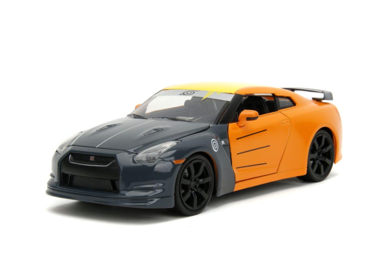 JAD33691 Naruto - Nissan GT-R R35 (2009) 1:24 Scale with Naruto Figure Hollywood Rides Diecast Vehicle - Jada Toys - Titan Pop Culture
