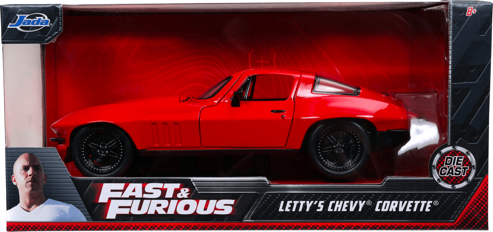 JAD98298 Fast and Furious 8 - '66 Chevy Corvette 1:24 Scale Hollywood Ride - Jada Toys - Titan Pop Culture