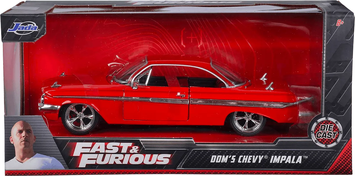 JAD98426 Fast and Furious 8 - Dom's Chevy Impala 1:24 Scale Hollywood Ride - Jada Toys - Titan Pop Culture