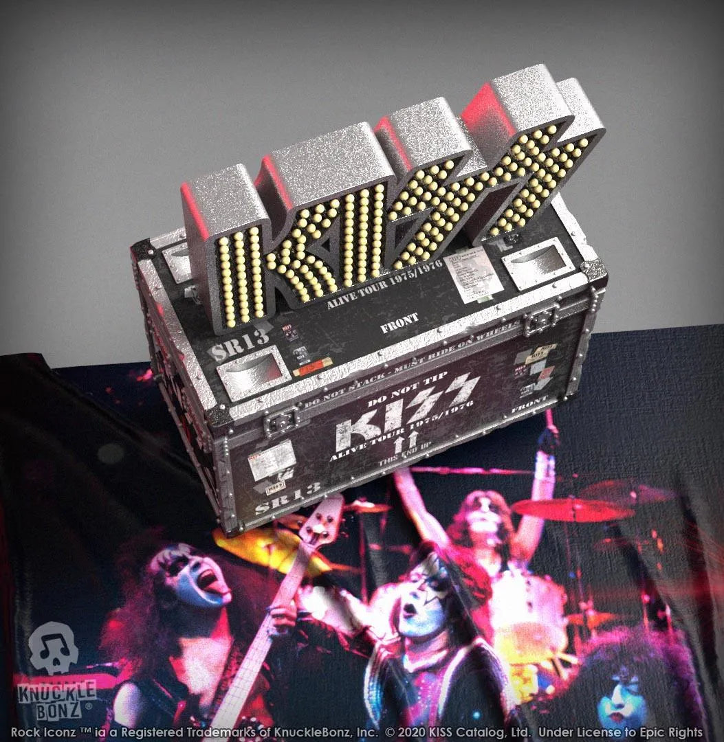 KNUKISSCASE100 KISS - KISS Alive Road Case On Tour Replica - KnuckleBonz - Titan Pop Culture