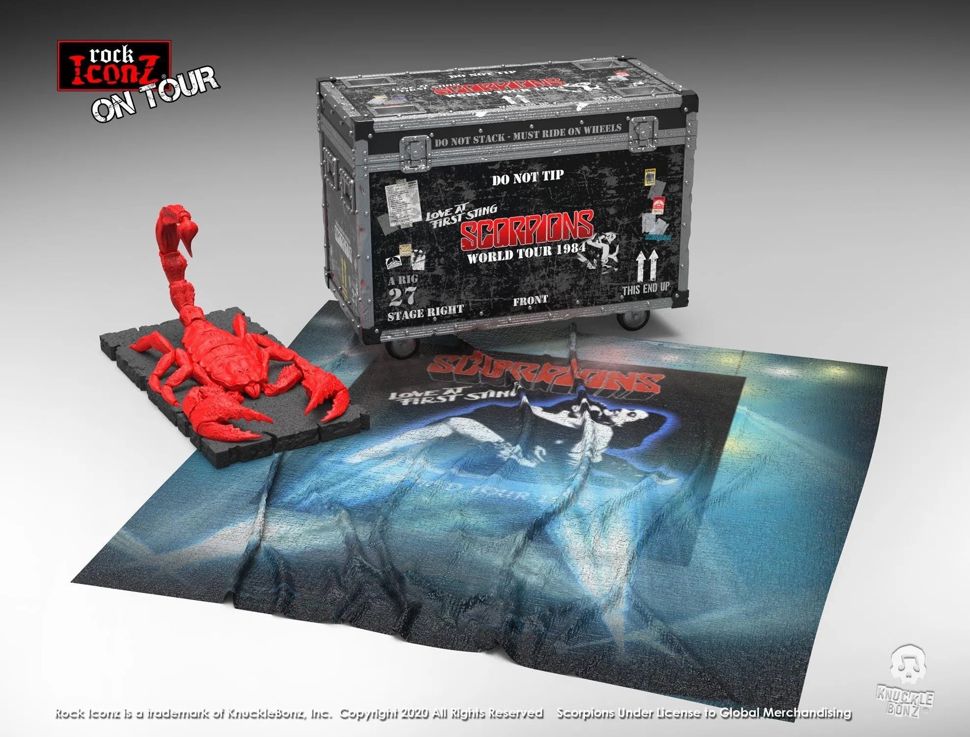 KNUSCORPCASE100 Scorpions - Road Case On Tour - KnuckleBonz - Titan Pop Culture