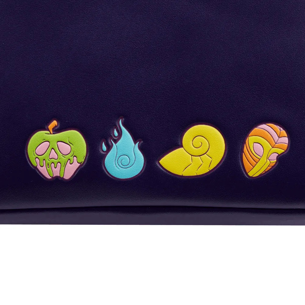 LOUWDBK2555 Disney Villains - Triple Pocket Glow Mini Backpack - Loungefly - Titan Pop Culture