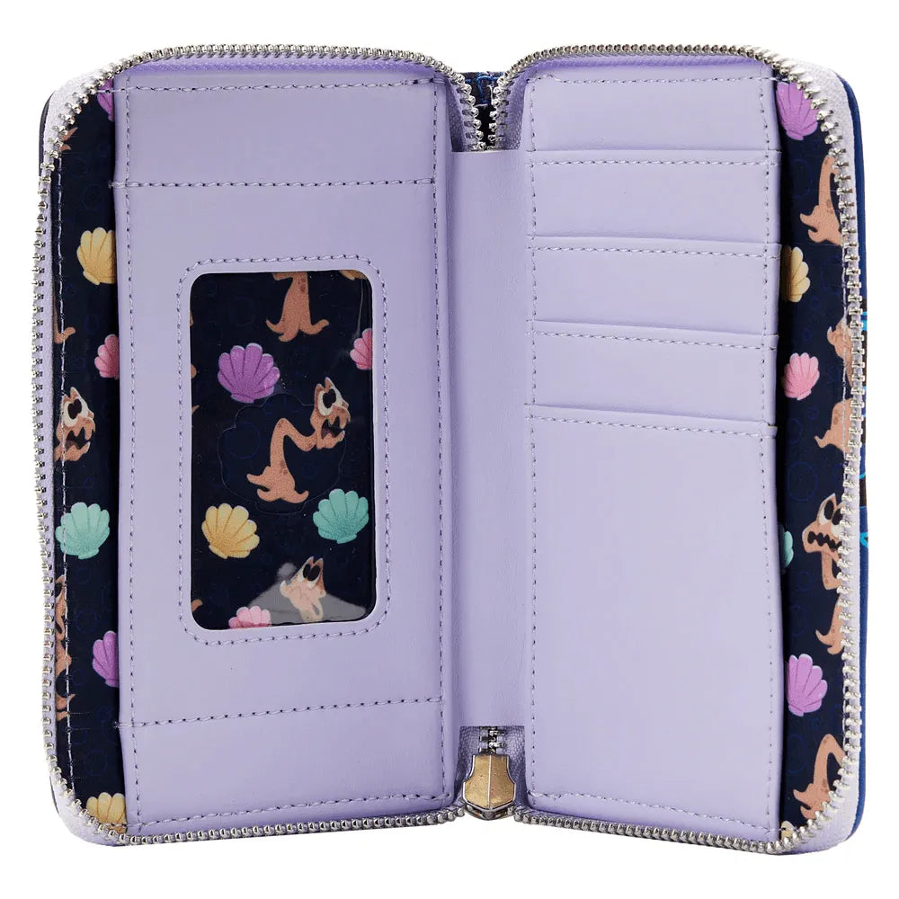 LOUWDWA2363 The Little Mermaid (1989) - Ursula Lair Glow Zip Around Purse - Loungefly - Titan Pop Culture