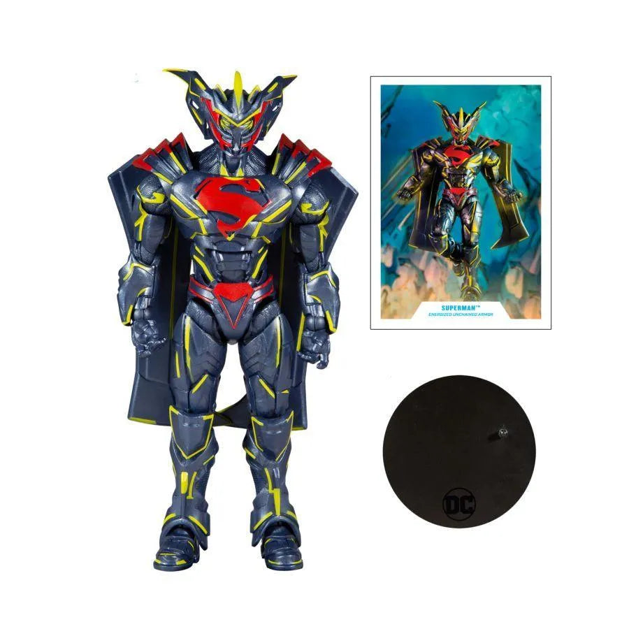 MCF15173 Superman - Superman Energized Unchained Armor Gold 7" Action Figure - McFarlane Toys - Titan Pop Culture