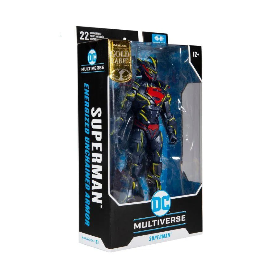 MCF15173 Superman - Superman Energized Unchained Armor Gold 7" Action Figure - McFarlane Toys - Titan Pop Culture