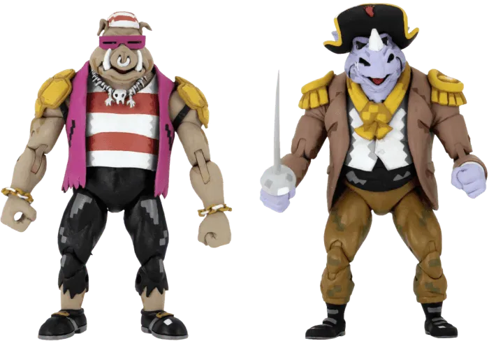 NEC54176 Teenage Mutant Ninja Turtles - Pirate Rocksteady & Bebop Action Figure 2-pack - NECA - Titan Pop Culture