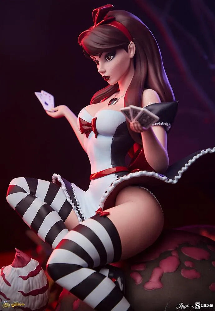 SID2005062 Fairytale Fantasies - Alice in Wonderland Game of Hearts Statue - Sideshow Collectibles - Titan Pop Culture