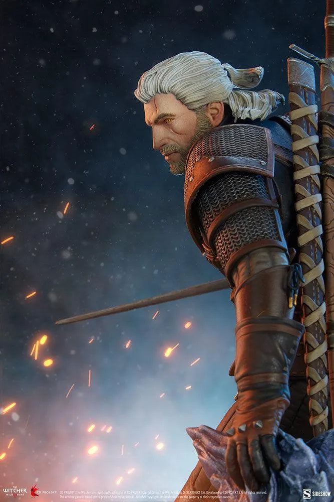 SID200601 The Witcher 3: Wild Hunt - Geralt Statue - Sideshow Collectibles - Titan Pop Culture