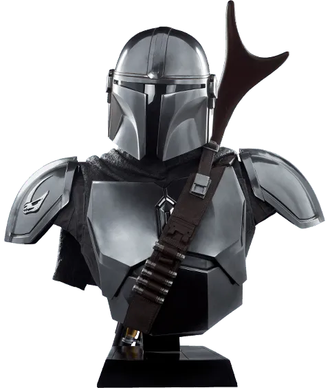 SID400374 Star Wars: The Mandalorian - Din Djarin Life Size 1:1 Scale Bust - Sideshow Collectibles - Titan Pop Culture