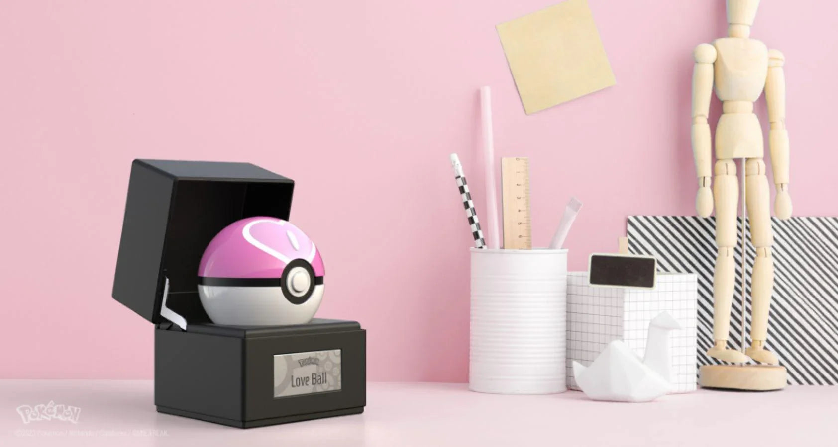 TWCWRC16421 Pokemon - Love Ball 1:1 Scale Life-Size Die-Cast Prop Replica - The Wand Company - Titan Pop Culture