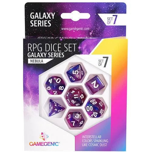 VR-102330 Gamegenic Galaxy Series - Nebula - RPG Dice Set (7pcs) - Gamegenic - Titan Pop Culture