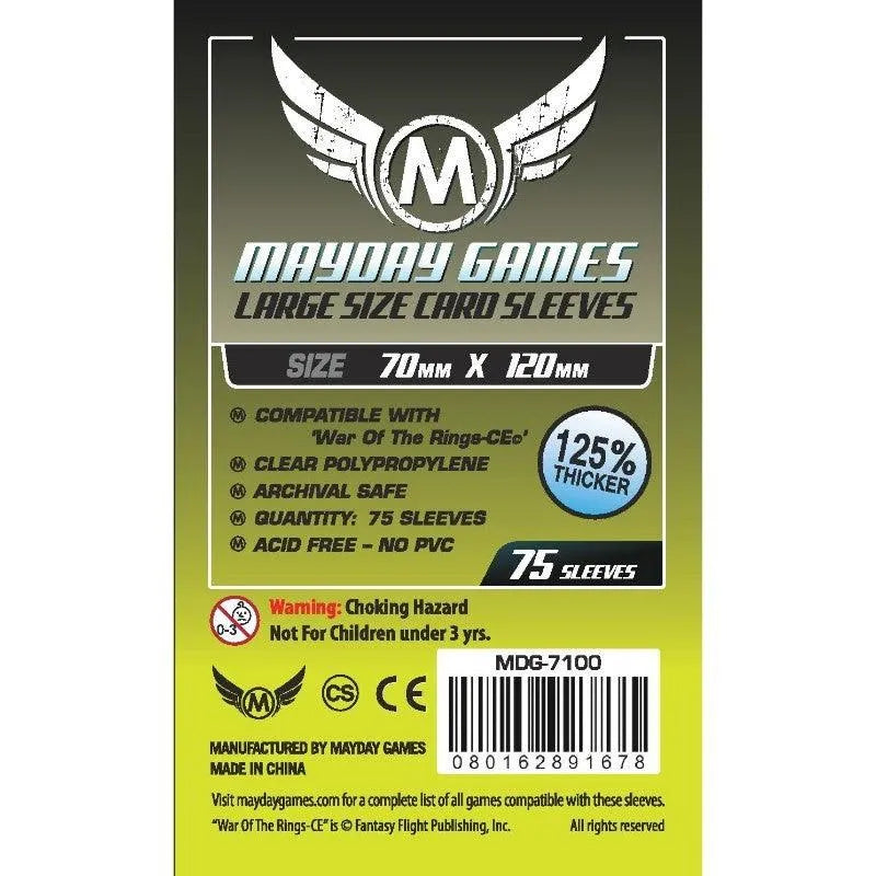 Mayday - Standard Sleeves (Pack of 75) - 70 MM X 120 MM Mayday - Standard Sleeves (Pack of 75) - 70 MM X 120 MM