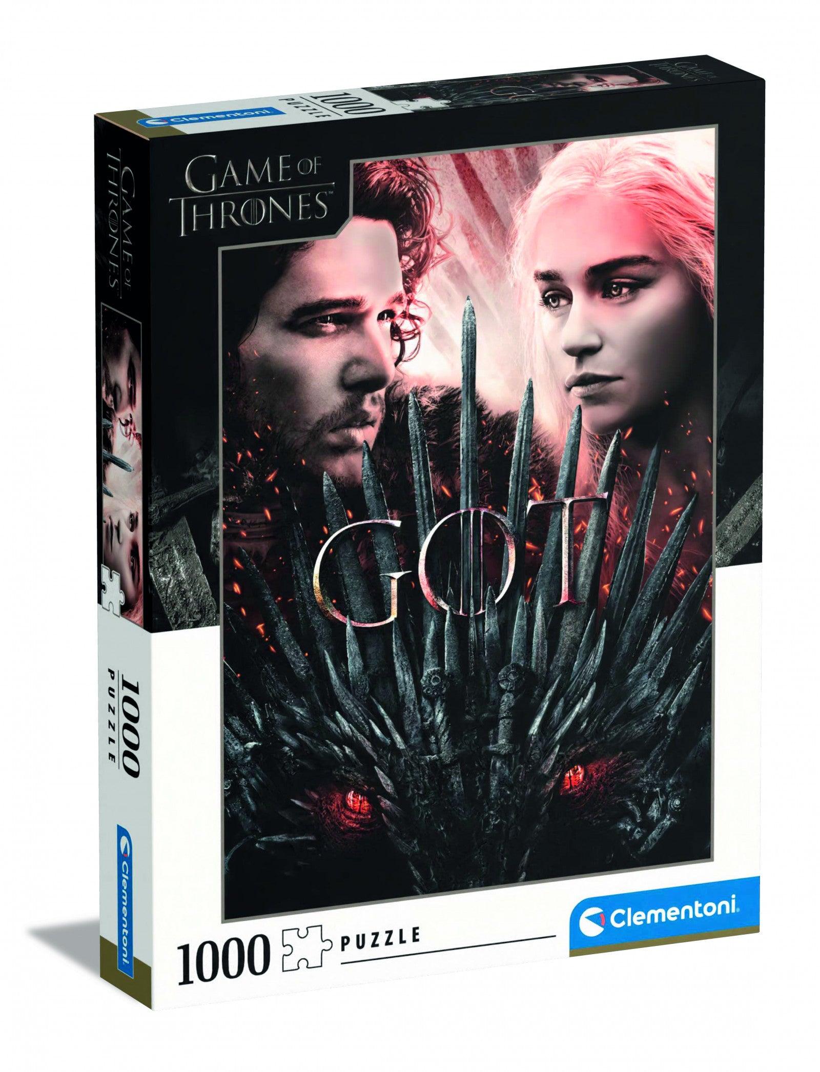 Clementoni Puzzle Game of Thrones Khaleesi and Jon Snow 1000 pieces - Titan  Pop Culture Australia | Worldwide Shipping