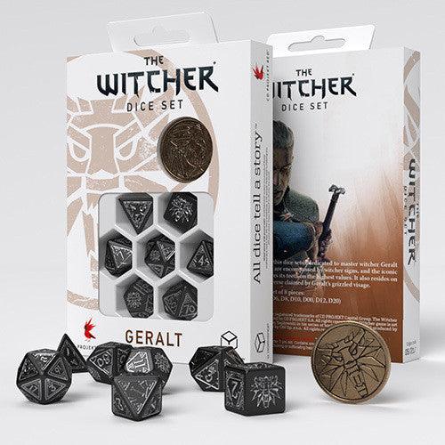 VR-99476 The Witcher Dice Set Geralt Silver Sword - Q workshop - Titan Pop Culture