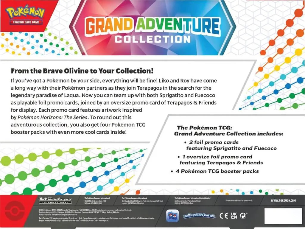 10-10020-101 POKeMON TCG Grand Adventure Collection - Pokemon - Titan Pop Culture