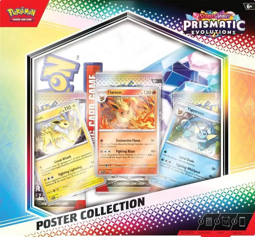 10-10024-101 POKEMON TCG Scarlet & Violet 8.5 Prismatic Evolutions Poster Collection - Pokemon - Titan Pop Culture