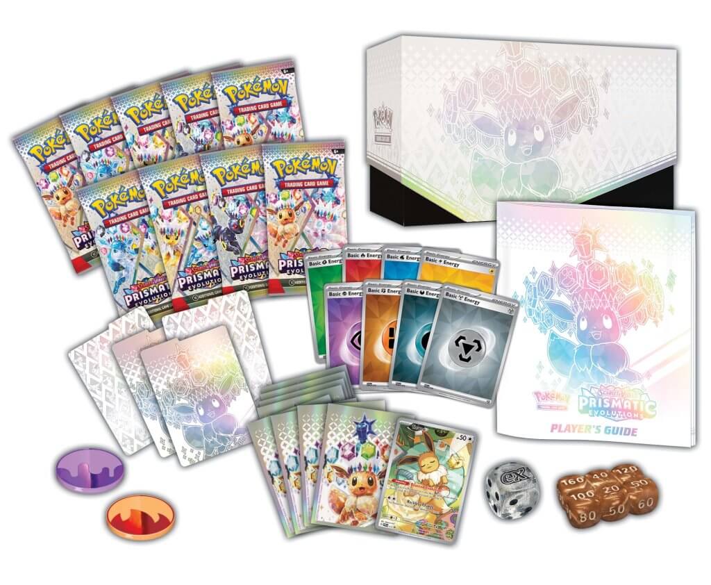 100-10013 POKEMON TCG Scarlet & Violet 8.5 Prismatic Evolutions Elite Trainer Box - Pokemon - Titan Pop Culture