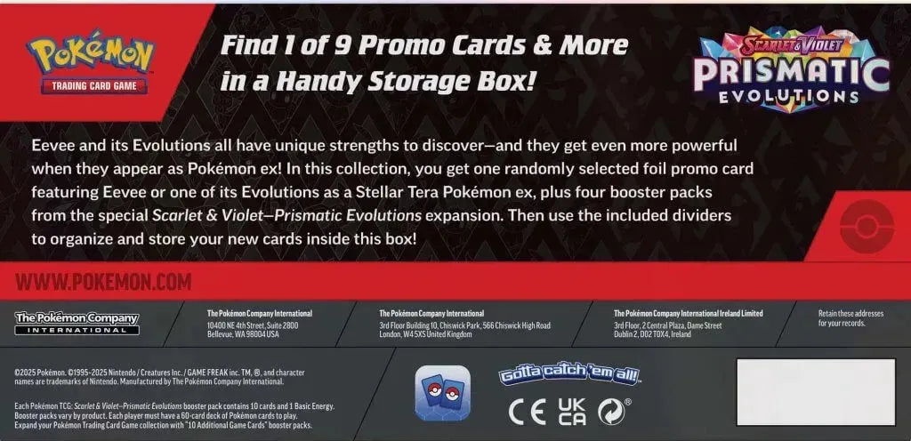 100-10096 POKEMON TCG Scarlet & Violet 8.5 Prismatic Evolutions Surprise Box - Pokemon - Titan Pop Culture