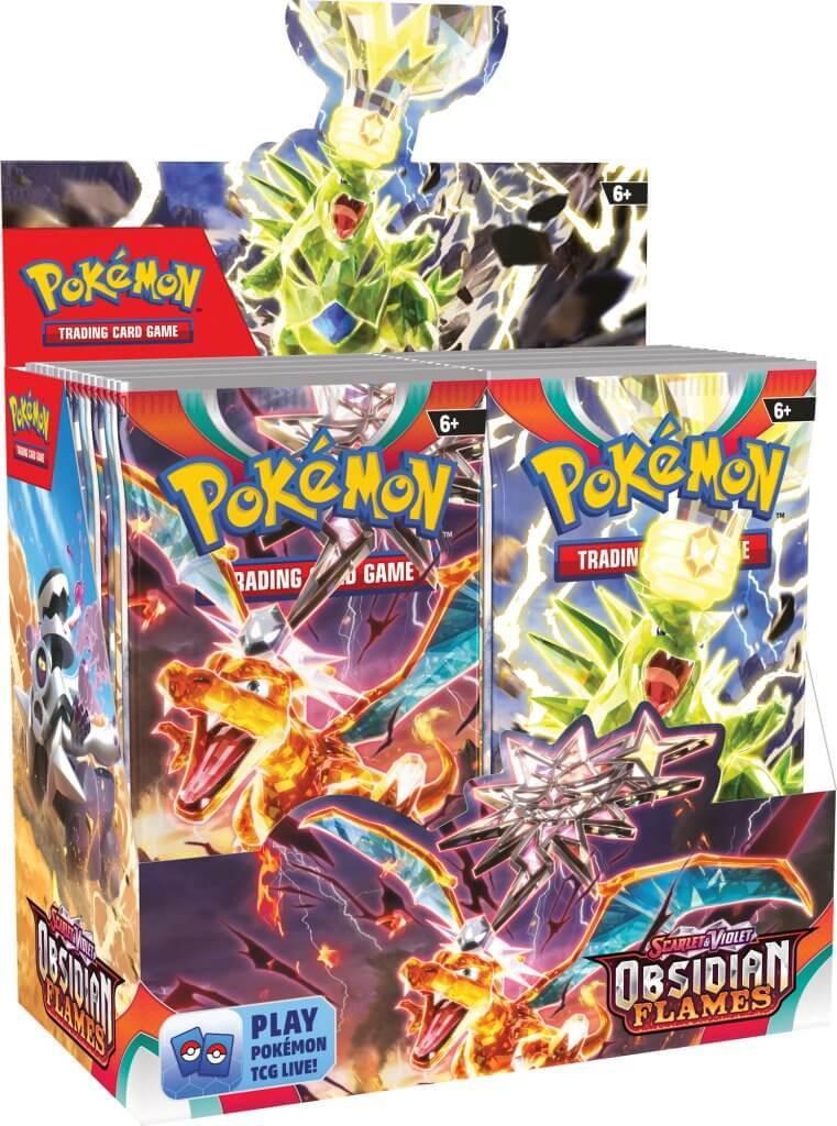 186-85374 POKEMON TCG Scarlet & Violet 3 Obsidian Flames Booster Box - Pokemon - Titan Pop Culture