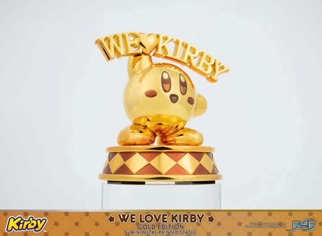 Kirby - We Love Kirby Diecast Statue [Gold Version]