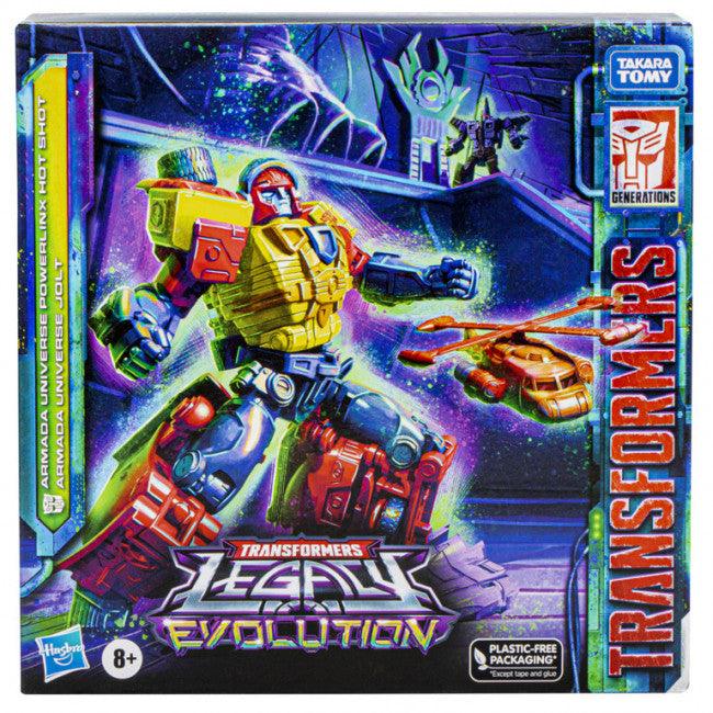 24495 Transformers Legacy Evolution: Armada Universe Powerlinx Hot Shot and Armada Universe Jolt - Hasbro - Titan Pop Culture