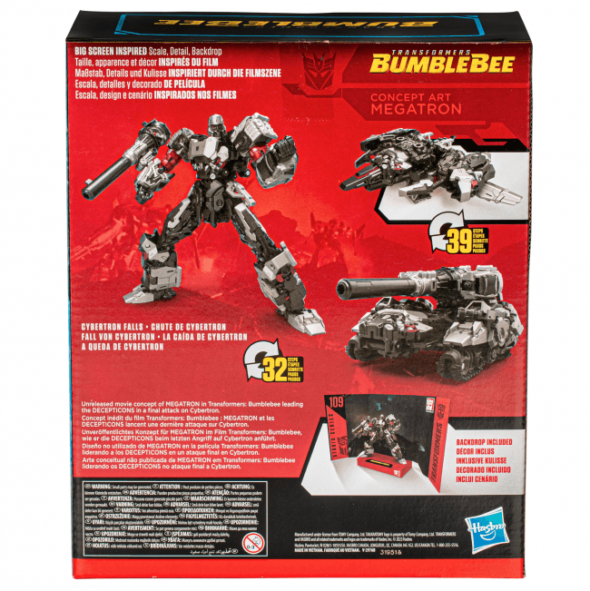 26428 Transformers Studio Series Leader: Bumblebee 109 Concept Art Megatron - Hasbro - Titan Pop Culture