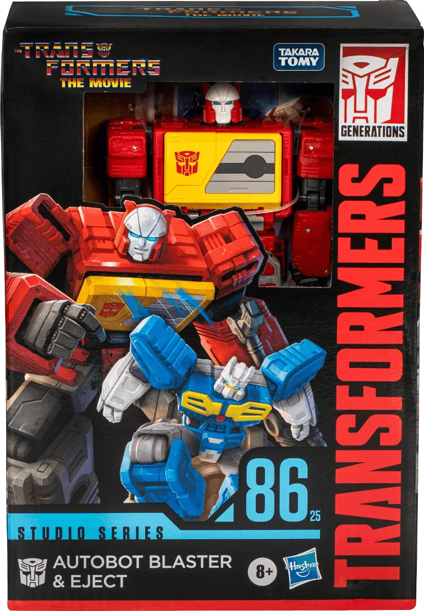 26504 Transformers Studio Series Voyager: The Movie 86-25 Autobot Blaster & Eject - Hasbro - Titan Pop Culture