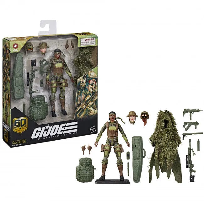 27714 G.I. Joe Classified Series: 60th Anniversary Action Marine - Sniper - Hasbro - Titan Pop Culture