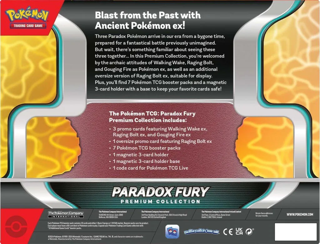 290-41206 POKEMON TCG Paradox Fury Premium Collection - Pokemon - Titan Pop Culture