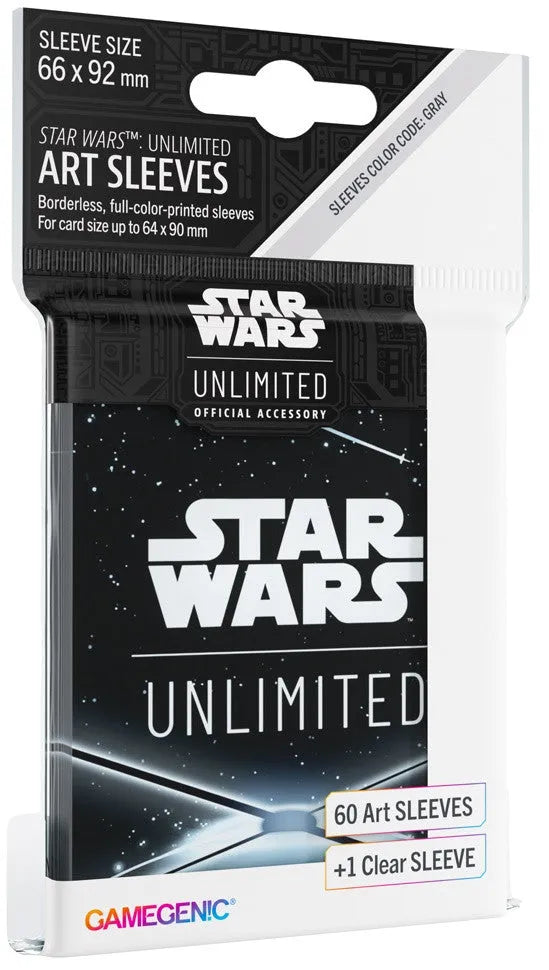 VR-118625 Gamegenic Star Wars Unlimited Art Sleeves - Card Back Black - Gamegenic - Titan Pop Culture