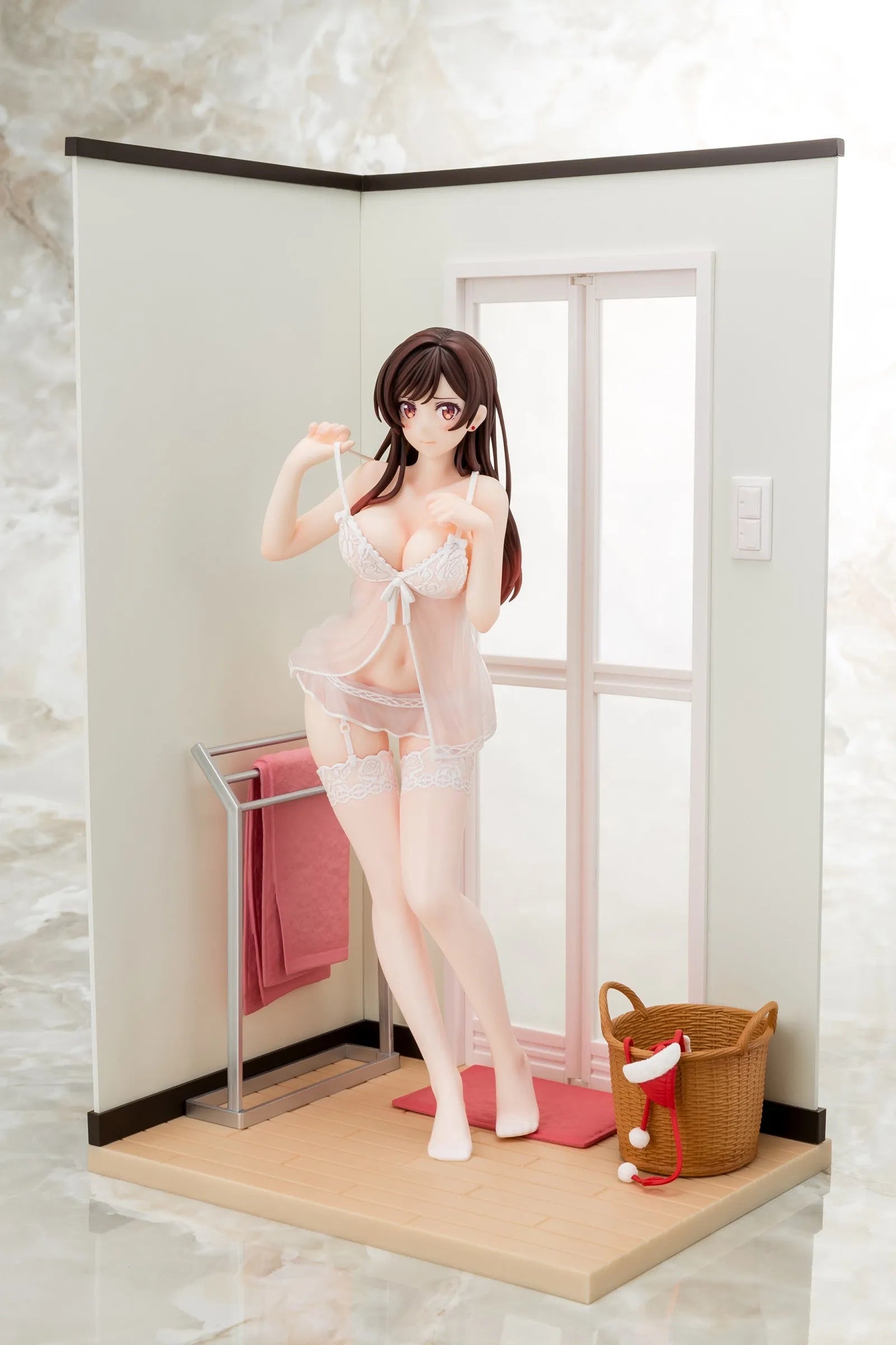 VR-120378 Rent a Girlfriend Mizuhara Chizuru in see-through Lingerie Angel White Version 1/6 Scale - Good Smile Company - Titan Pop Culture