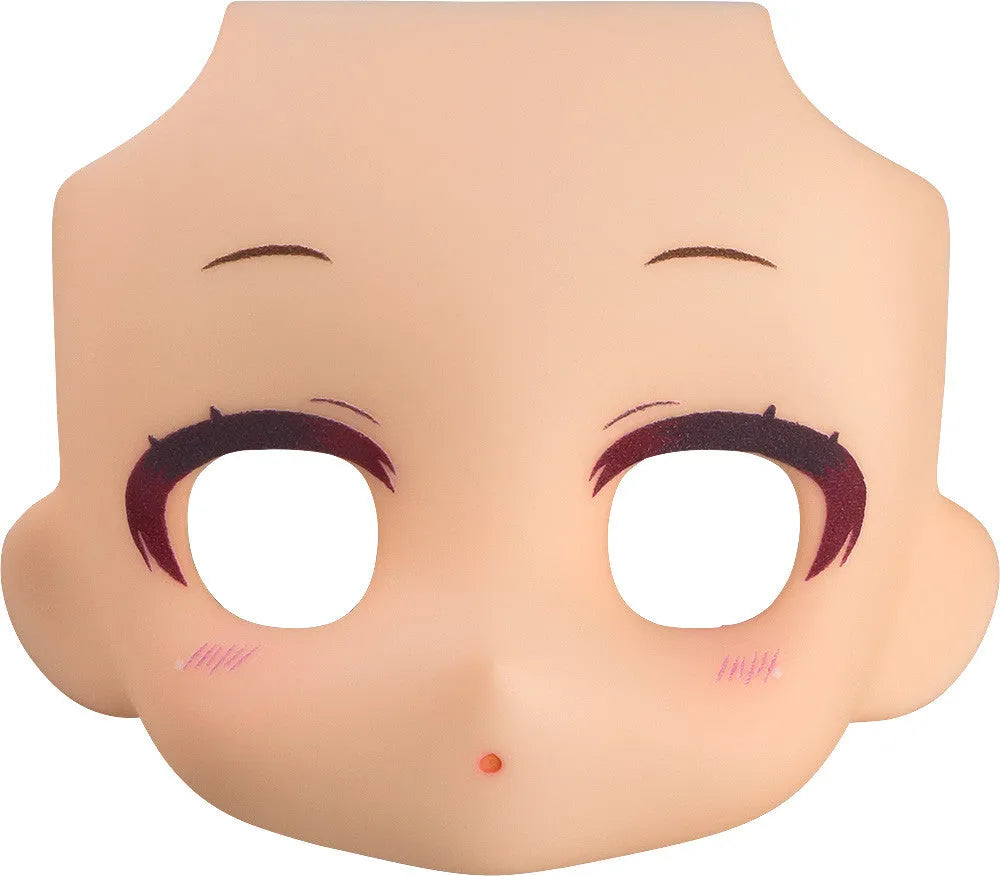 VR-117391 Nendoroid Doll Customizable Face Plate Narrowed Eyes with Makeup (Peach) - Good Smile Company - Titan Pop Culture