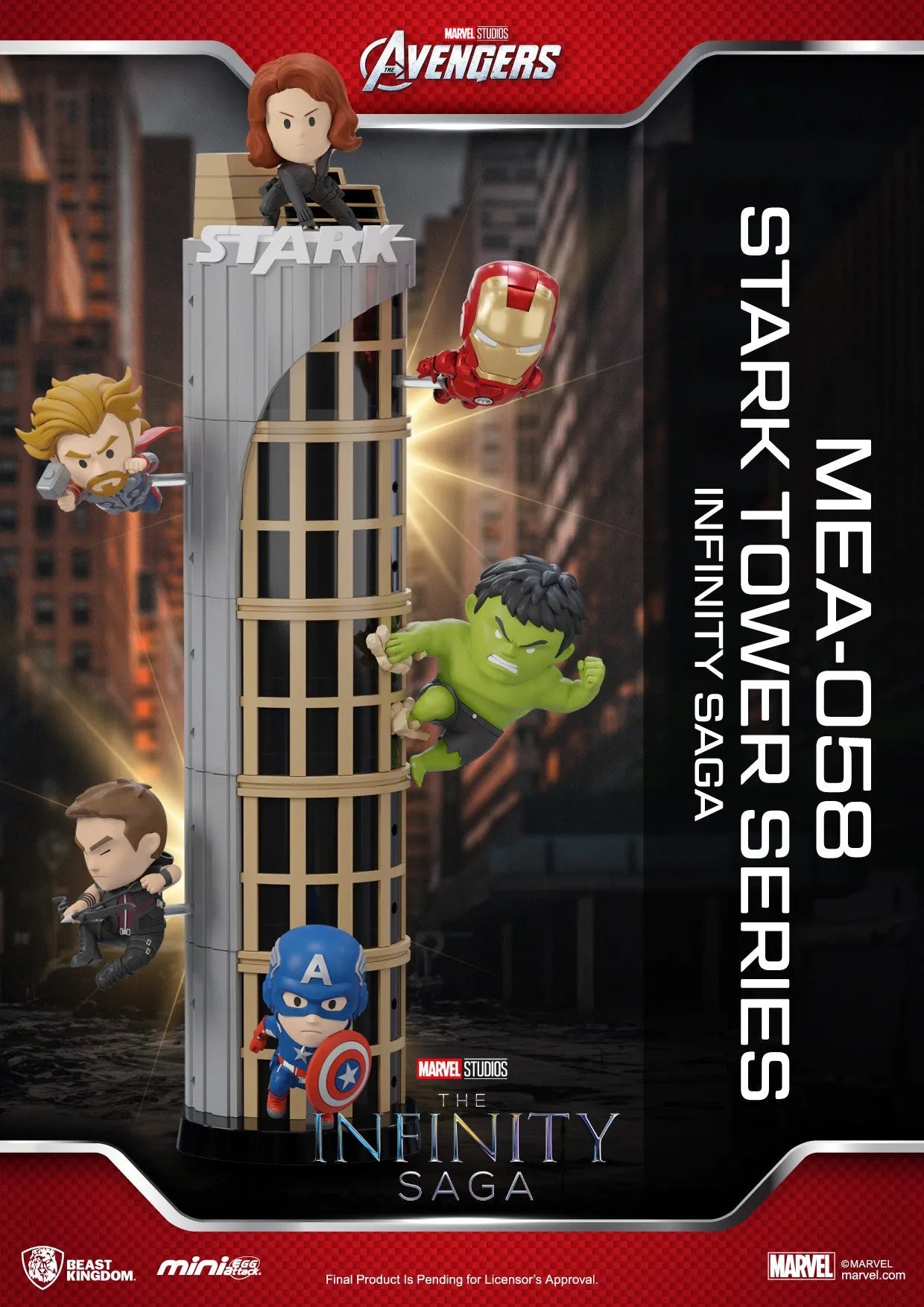 VR-113064 Beast Kingdom Mini Egg Attack The Infinity Saga Stark Tower Series Set (6 in the Assortment) - Beast Kingdom - Titan Pop Culture