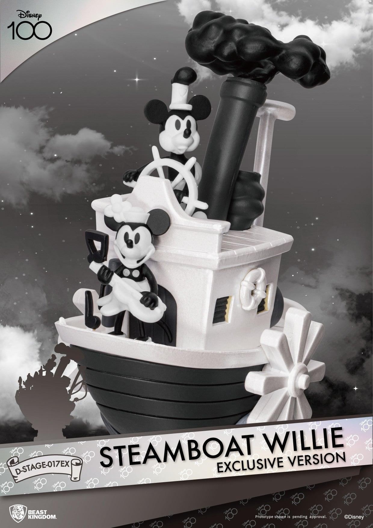 Beast Kingdom D Stage Disney Steamboat Willie Mickey and Minnie Mouse Exclusive Version