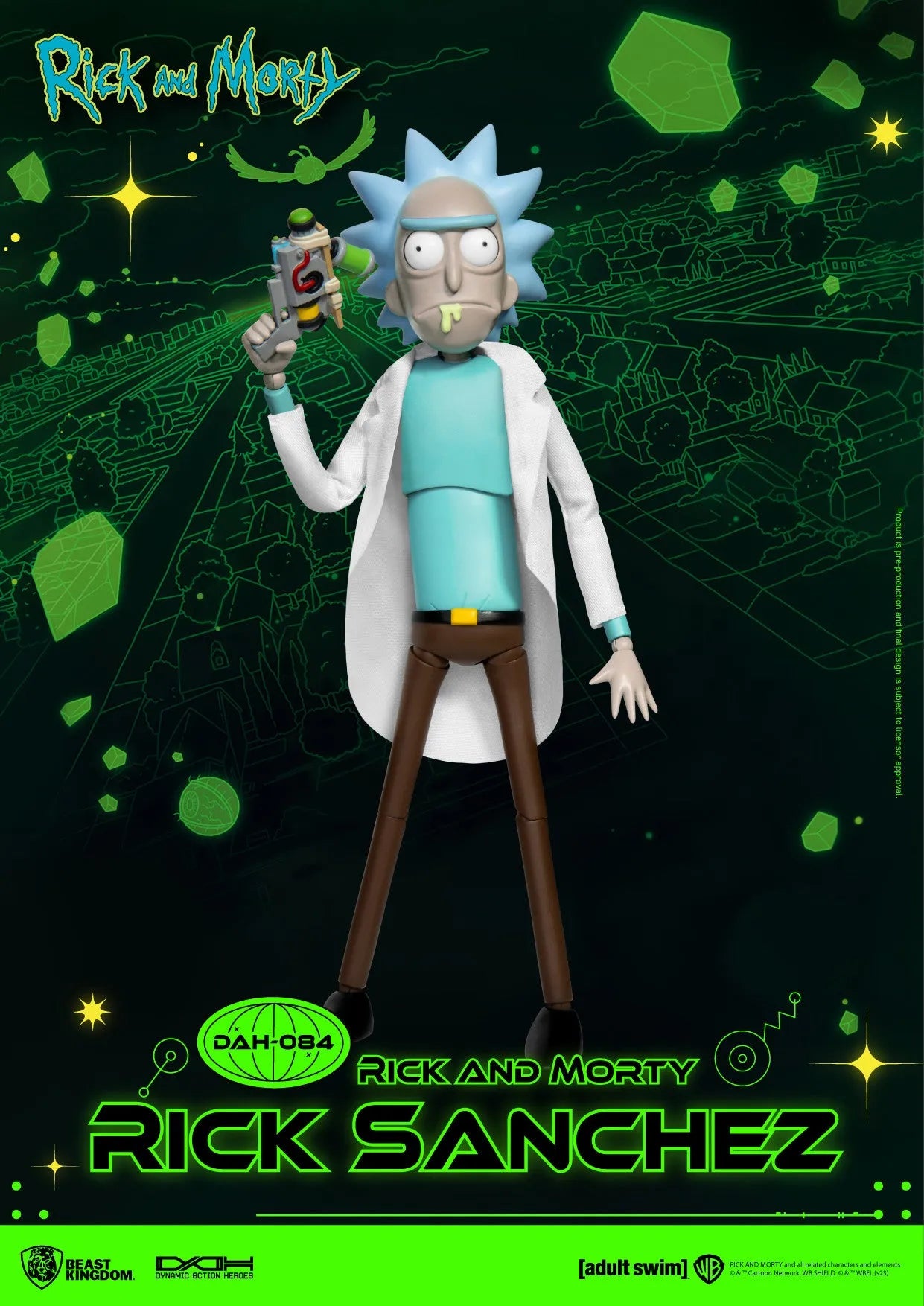 VR-113906 Beast Kingdom Dynamic Action Heroes Rick and Morty Rick Sanchez - Beast Kingdom - Titan Pop Culture