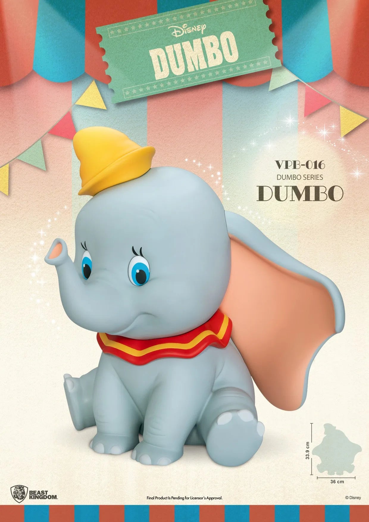 VR-119376 Beast Kingdom Piggy Bank Vinyl Large Dumbo Series Dumbo - Beast Kingdom - Titan Pop Culture