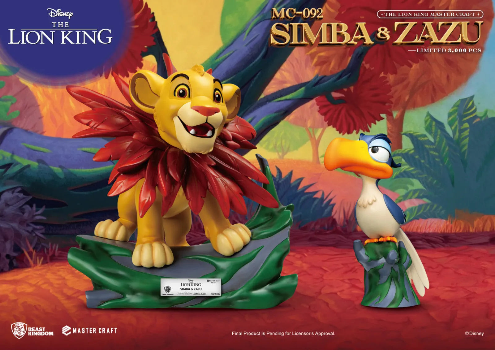 VR-120006 Beast Kingdom Master Craft The Lion King Little Simba & Zazu - Beast Kingdom - Titan Pop Culture