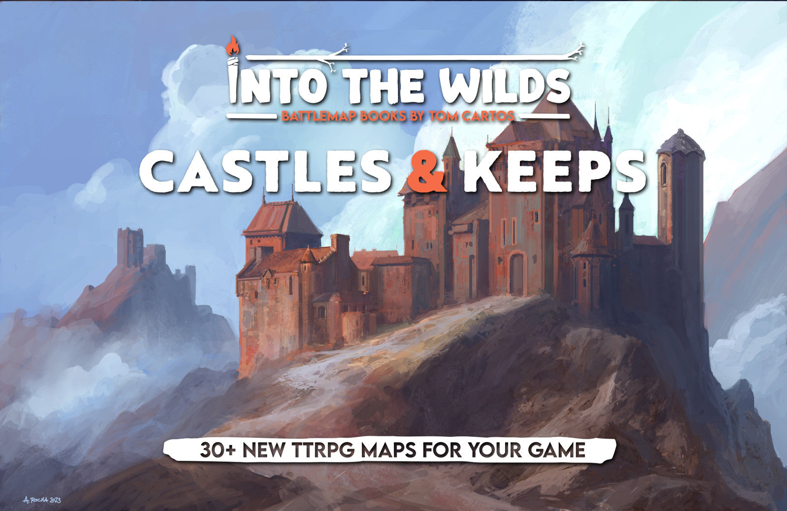 Into the Wilds Battlemap Books Castles and Keeps (Do not sell on Amazon)
