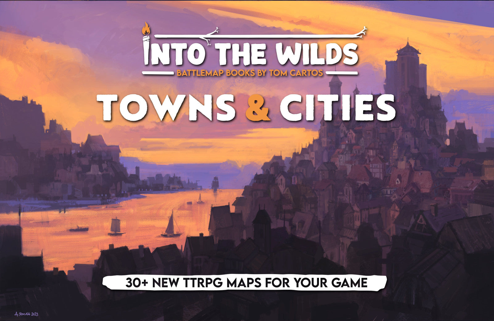 Into the Wilds Battlemap Books Towns and Cities (Do not sell on Amazon)