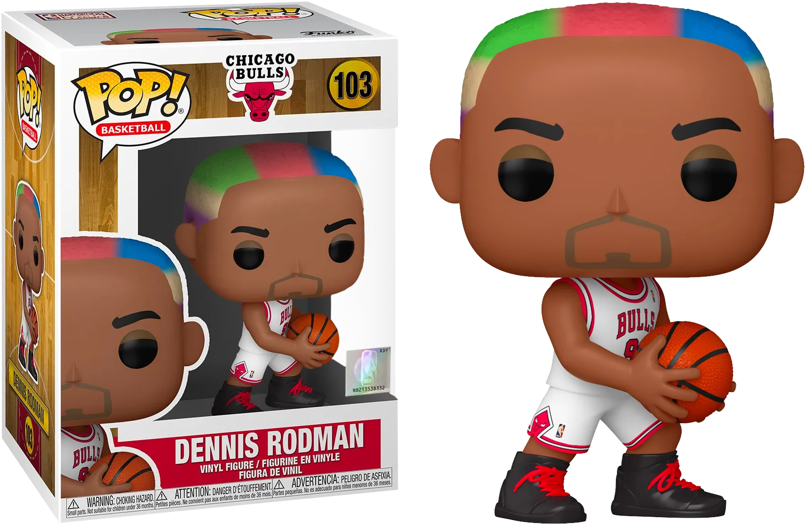 FUN55216 NBA: Legends - Dennis Rodman (Bulls Home) Pop! Vinyl - Funko - Titan Pop Culture