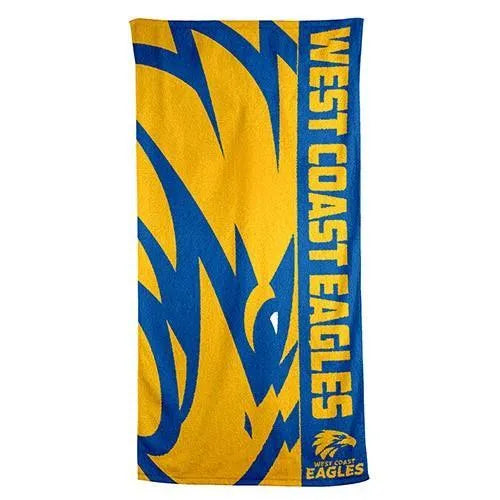 56293 AFL Beach Towel West Coast Eagles - Licensing Essentials - Titan Pop Culture