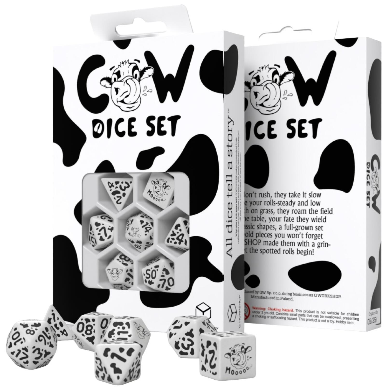 Cow Dice Set MOOzilla