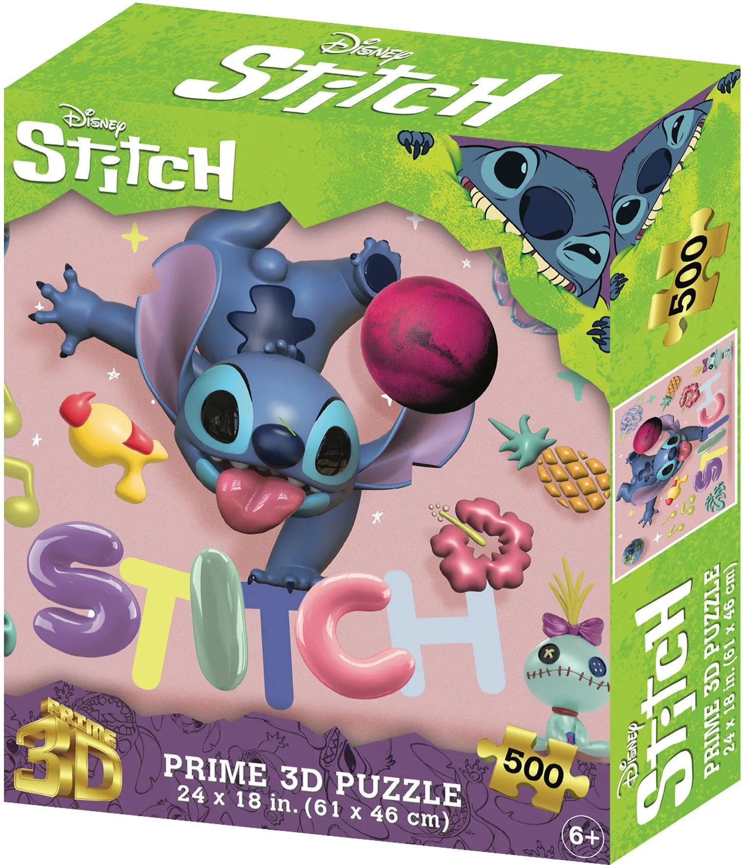 VR-117597 Prime 3D Disney Stitch - 500 Piece 3D Puzzle #4 - Prime3D - Titan Pop Culture