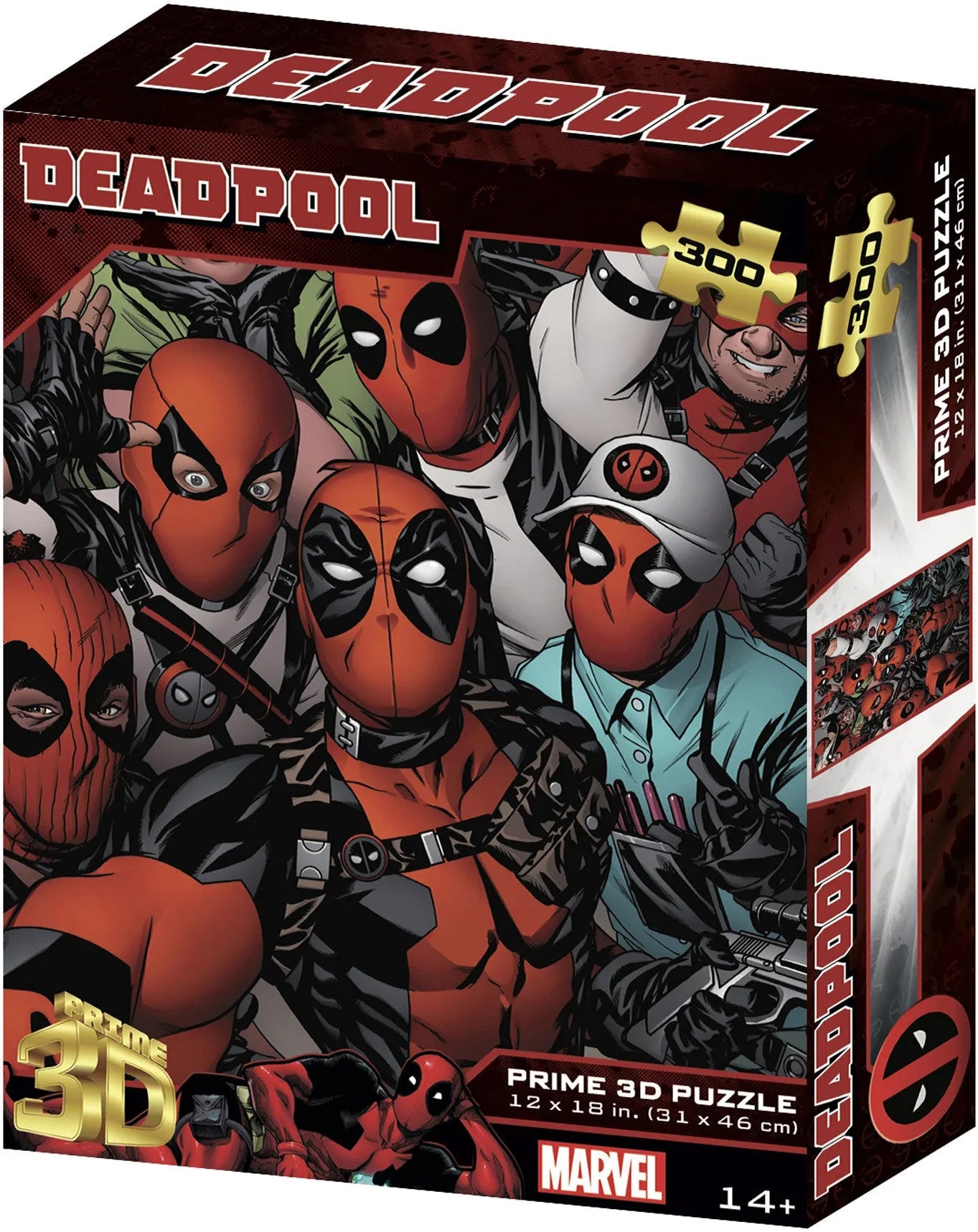 VR-116000 Prime3D Marvel Deadpool - 300 Piece 3D Puzzle - Prime3D - Titan Pop Culture