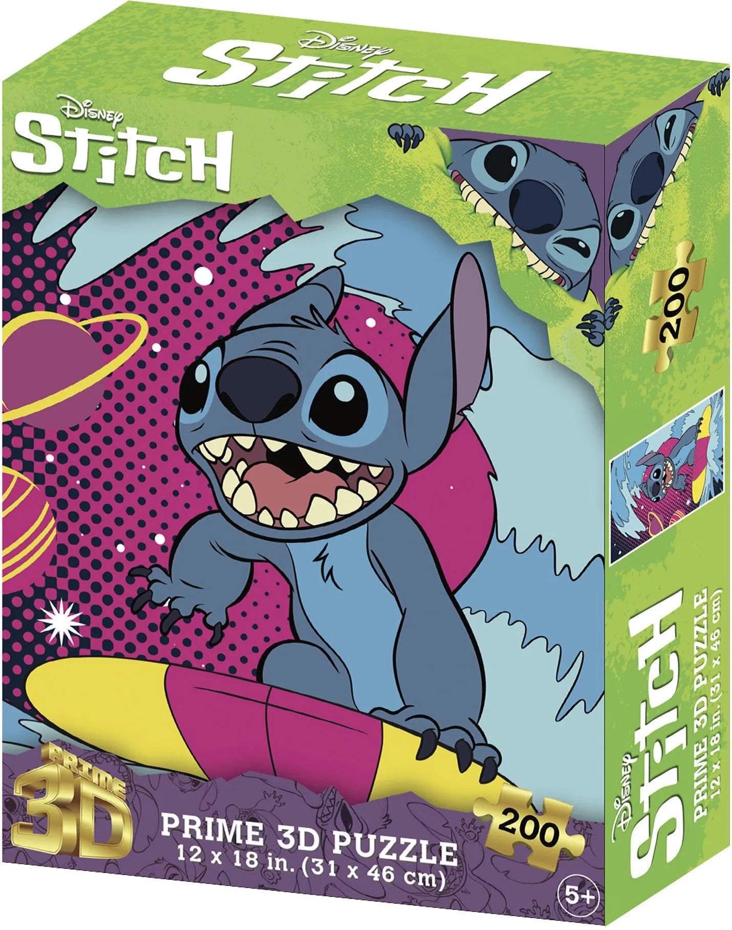 VR-117591 Prime 3D Disney Stitch - 200 Piece 3D Puzzle #1 - Prime3D - Titan Pop Culture