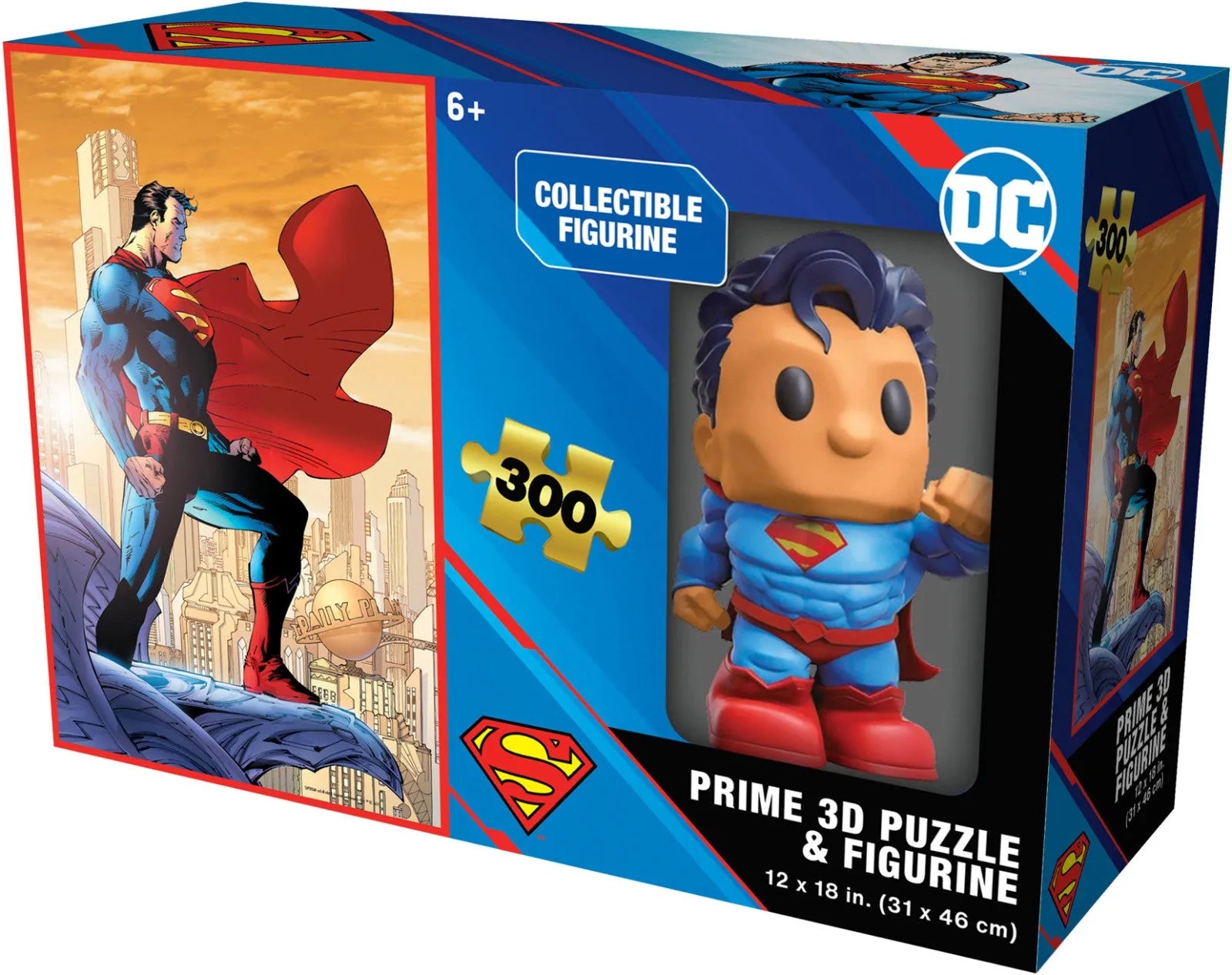 VR-118727 Prime3D Puzzle and Figurine - Superman 300 Piece 3D Puzzle - Prime3D - Titan Pop Culture