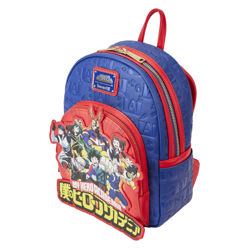 671803463080 My Hero Academia - Group Debossed Logo Mini Backpack - Loungefly - Titan Pop Culture