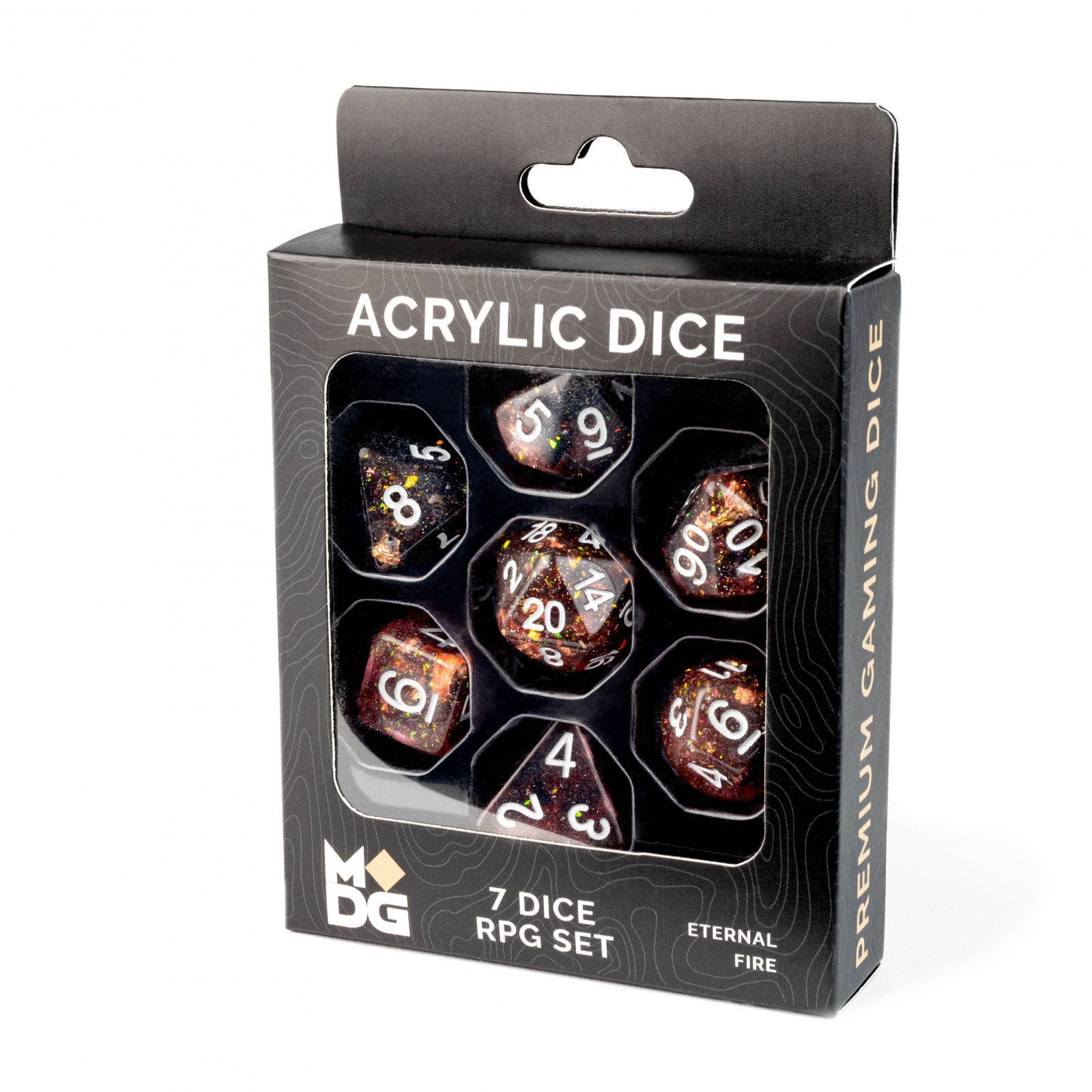 MDG Eternal Fire 16mm Resin Dice Set